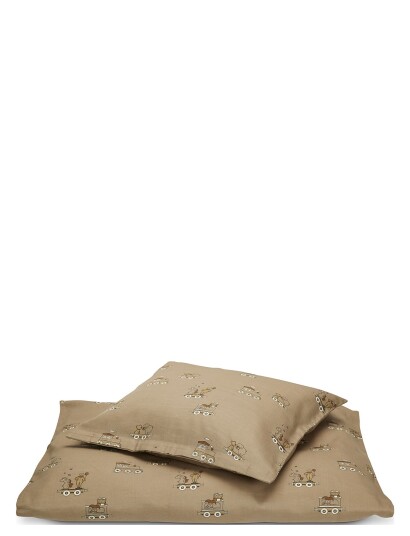 Nuuroo Bera Senior Bed Linen - Brown - 140X200;60X63CM