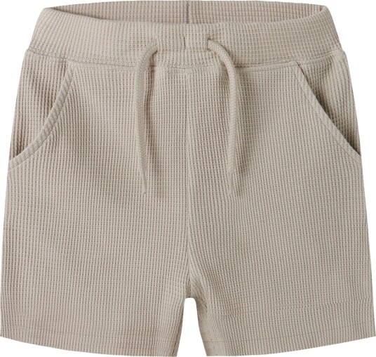 Name It Shorts Strikket NmmHarve Chateau Gray Name It 1 år (80) Shorts Beige