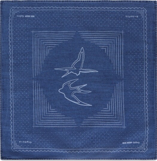 Mos Mosh Gallery Mmgbird Chambray Neckerchief Blue ONE SIZE Mos Mosh Gallery Mmgbird Chambray Neckerchief Blue ONE SIZE