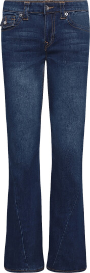 True Religion Joey Mid Rise Flare Flap   Navy   23 x 33