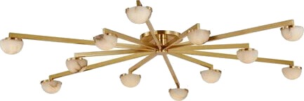 Palati taklampe bronse