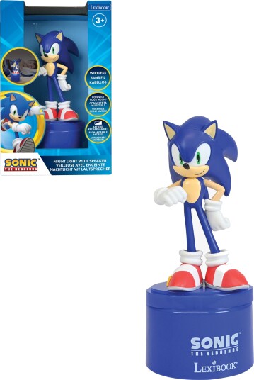 Sonic Nattlampe med Bluetooth-høyttaler