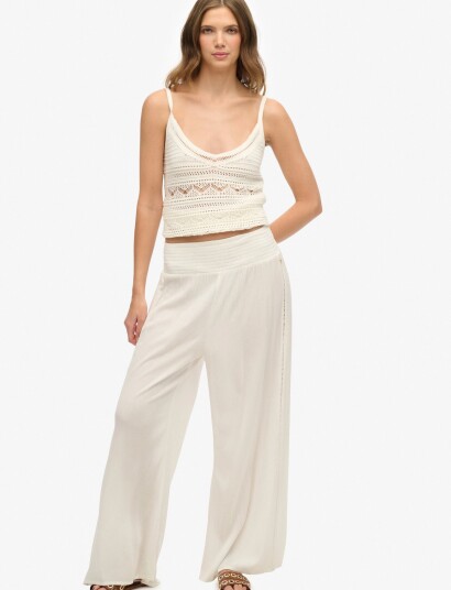 Superdry Beach Pant   White   36