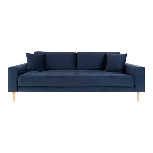 House Nordic Lido 3-pers, Sofa - Mørkeblå Velour 1665319-02-0 1665332-02-0