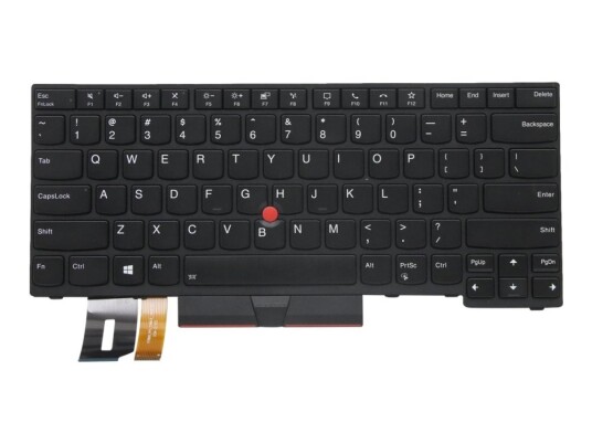 Sunrex - Erstatningstastatur For Bærbar Pc - Med Trackpoint - Bakbelysning - Engelsk - Svart - For Thinkpad P14s Gen 1  P14s Gen 2  T14 Gen 1  T14 Gen 2