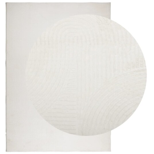 vidaXL Rug IZA kort luv skandinavisk utseende krem 120x170 cm