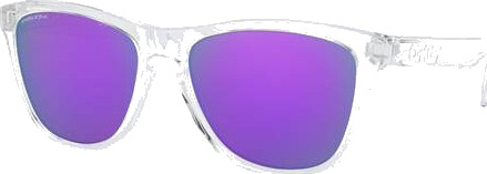 Oakley Frogskins Polished Clear Prizm Violet Prizm Violet unisex