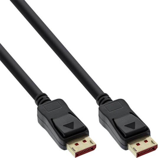 INLINE DisplayPort 1.4 Kabel - 8K4K - schwarz - vergoldete Kontakte - 1,5m INLINE DisplayPort 1.4 Kabel - 8K4K - schwarz - vergoldete Kontakte - 1,5m