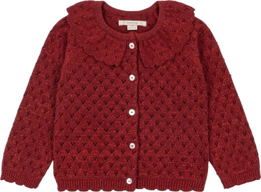 Konges Sløjd Cardigan   Strikk/Hullmønster   Holiday   Lagre Dah   Konges Sløjd   4 år (104)   Cardigan Bordeaux Rød
