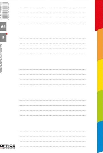 Herlitz Kartongskilleark 1 5 A4 Med Laminerte Indeks