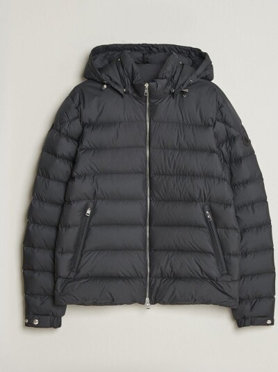 Moncler Arneb Hooded Down Jacket Black