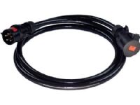 FIX-PRO Forl?ngerkabel 32A IP44 SORT, med 15 meter PUR Aluminium kabel 5G6mm?