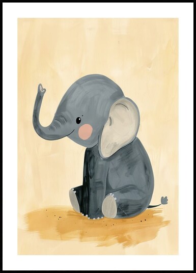 Baby Elephant Plakat Plakat / 40x50cm