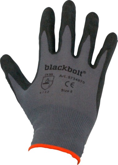 Blackbolt Grip Arbeidshanske Nylon/Lycra Str. 8 Blackbolt Grip Arbeidshanske Nylon/Lycra Str. 8