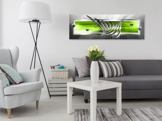 Tavla Silver Wings 1 Part Narrow Green 150x50