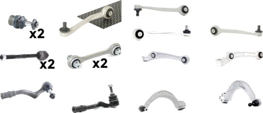 RIDEX 772S1221 Reparasjonssett, tannstang