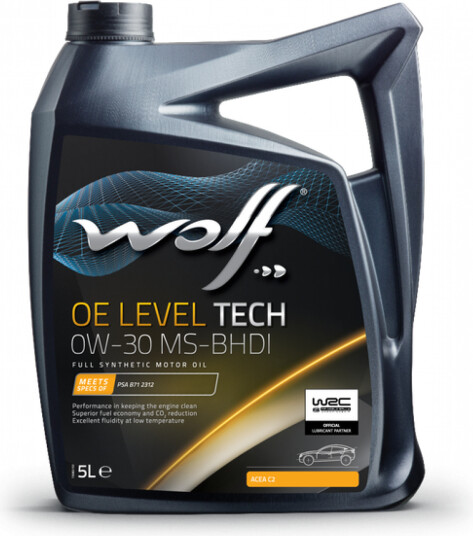 Motorolje WOLF OE LEVEL TECH 0W-30 MS-BHDI 5L