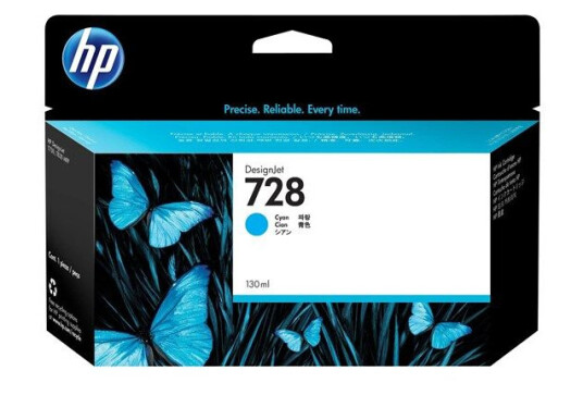 HP 728 / F9J67A - Cyan Ink - Blekkpatron Color-baserte blå HP 728 / F9J67A - Cyan Ink - Blekkpatron Color-baserte blå