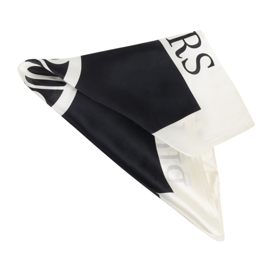 Palma Silk Scarf Black One Size Silk Scarf