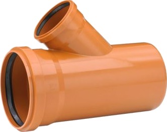 Uponor 315 X 160 Mm 45 Gr. Pvc-Kloakgrenrør Uponor 315 X 160 Mm 45 Gr. Pvc-Kloakgrenrør