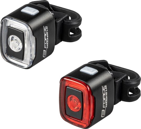 FORCE Flea lyktesett USB-oppdalbar 200/70 lumen