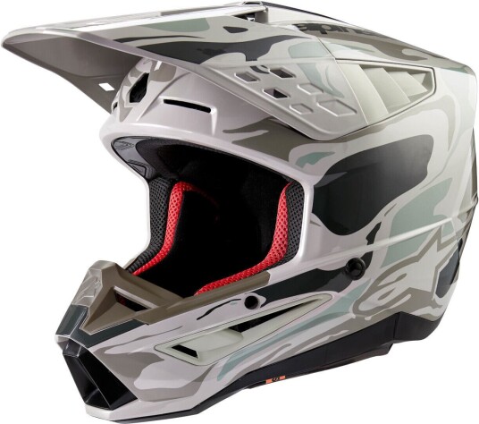 Alpinestars S-M5 Mineral 2024 Motocross Hjelm M Grå Alpinestars S-M5 Mineral 2024 Motocross Hjelm M Grå