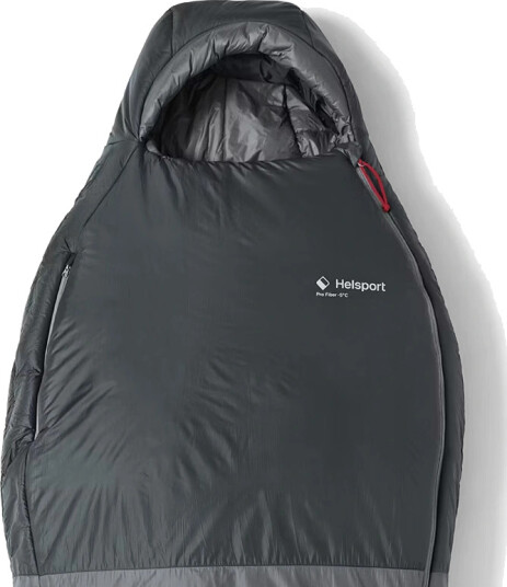 Helsport Explorer Pro Fiber -5 Sovepose 200cm Grå/Rød med Armåpninger Helsport Explorer Pro Fiber -5 Sovepose 200cm Grå/Rød med Armåpninger