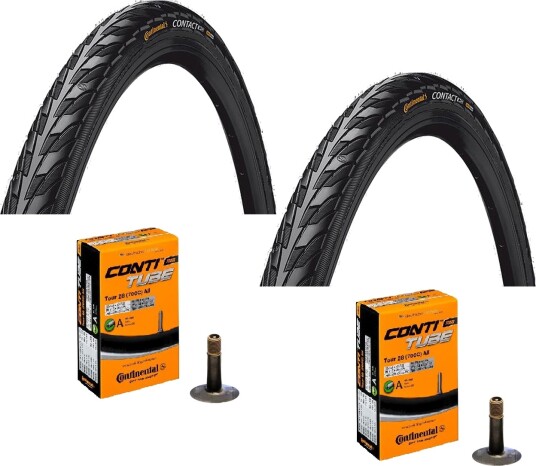 2 Dekk + 2 Slanger Continental Contact 700x40C (42-622) bil ventil