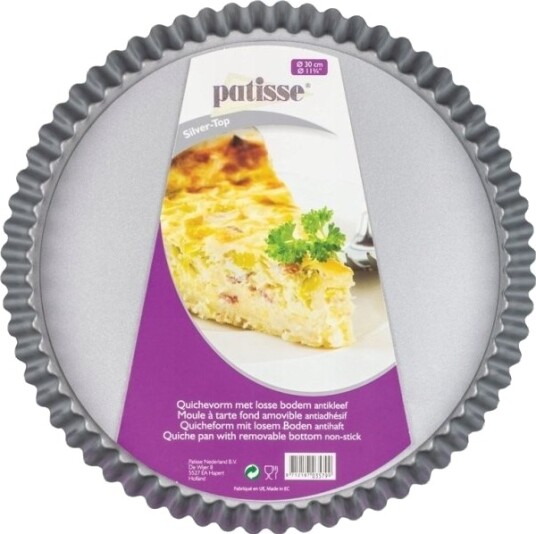 Patisse Quicheform Med Avtagbar Bunn 30 Cm Silver Top
