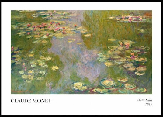 Claude Monet Water Lilies Plakat Plakat / 40x50cm