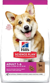 Hill's Science Plan Tørrfôr til Voksne Små Raser Lam & Ris 1,5 kg Hill's Science Plan Tørrfôr til Voksne Små Raser Lam & Ris 1,5 kg