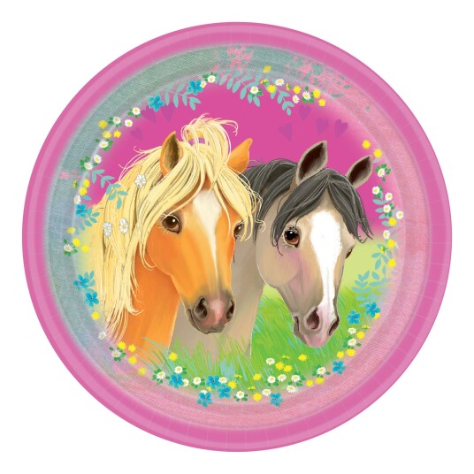 Amscan International Papptallerkener Hester - 8-pakning