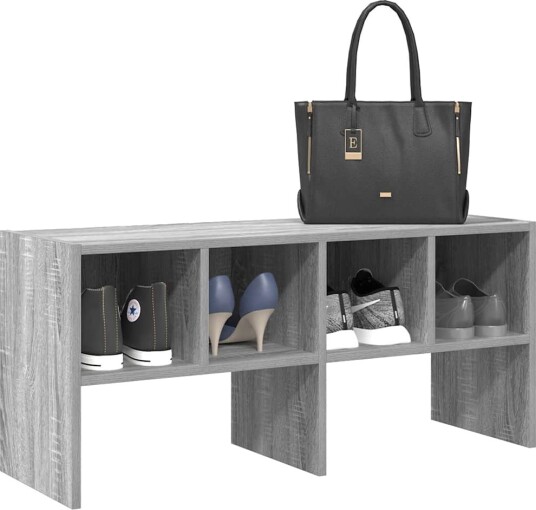 Skostativ stablebar grå sonoma 89,5x30x40 cm 8721158577283 Skostativ stablebar grå sonoma 89,5x30x40 cm 8721158577283