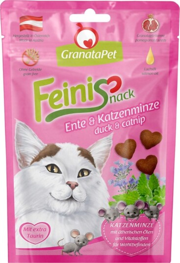 Granatapet Feinis Kattesnacks And & Kattemynte 3 X 50 G