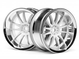 HPI 3284 - Work XSA 02C Wheel 26mm Chrome/White 6mm Offset HPI 3284 - Work XSA 02C Wheel 26mm Chrome/White 6mm Offset