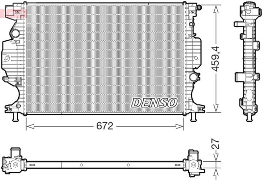 Radiator DENSO DRM10125 Radiator DENSO DRM10125