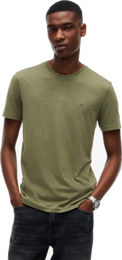 Tommy Jeans Tjm Xslim Jaspe Htr Tee Ext Khaki green XXXL
