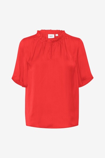 Saint Tropez - Bluse BrianaSZ Flared Blouse - Rød