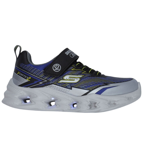 Skechers Sko   Veltrox   Sølv/Svart   Skechers   27   Blinkende sko Blå Grå