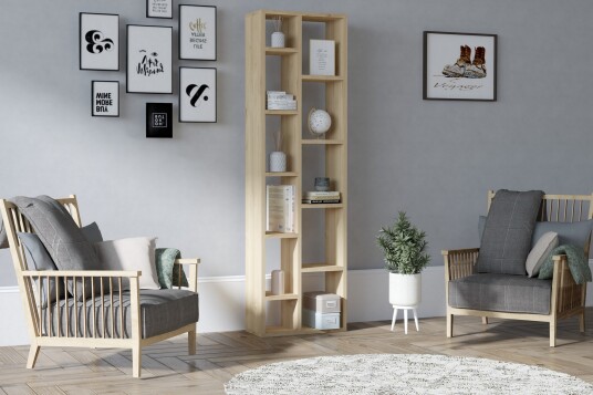 Bokhylle Zakkum 45x150 cm Blå