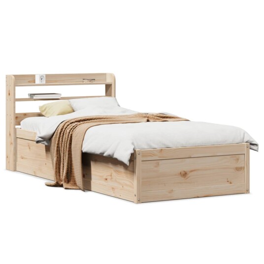 Sengeramme med hodegavl 90x200 cm heltre furu 3307092