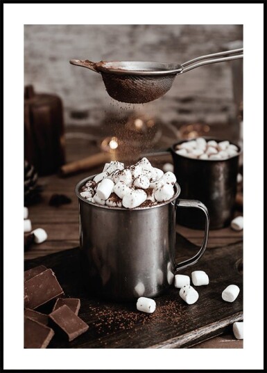 Hot Chocolate with Marshmallows Plakat Plakat / 40x50cm