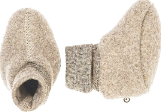 Müsli Woolly Fleece Booties - BALSAM MELANGE - 74/86