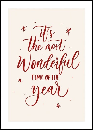 Wonderful Time Of The Year Plakat Plakat / 100x150cm