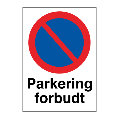 Jo Safety Parkering forbudt Refleks Alu. RA A3 297 x 420 mm 6308013RAA3