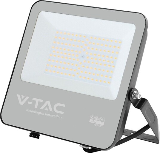 V Tac 100W LED lyskaster   135lm/W Samsung LED chip IP65 sort utendørs   Kulør : Varm