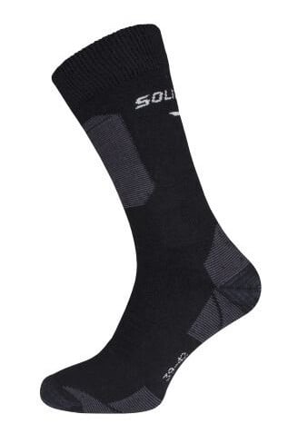 Solid Gear Performance Winter Strømpe svart / grå, merinoull, 2-pakning 47-49, Klær