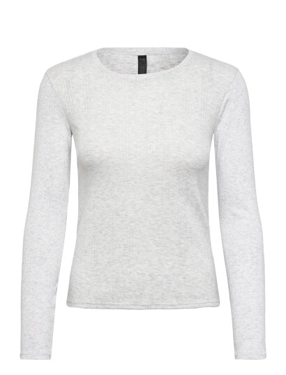 Hunkemöller Top Ls Pointelle Grey L