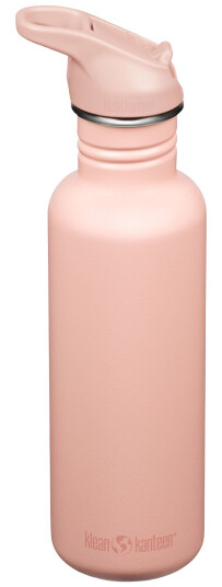 Klean Kanteen Classic Flip Seal Sport drikkeflaske 800 ml, peach parfait