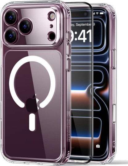ESR Classic Hybrid MagSafe Mobildeksel til iPhone 18 Pro Max / 17 Pro Max - Gjennomsiktig